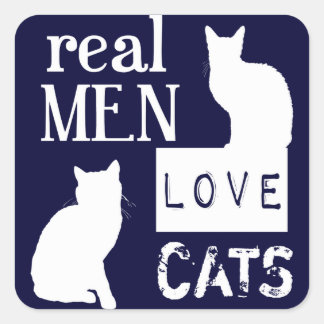 Real Manar Kärlek Cats Fyrkantigt Klistermärke