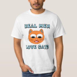 REAL MANAR KÄRLEK CATS Ginger Cat Ansikte T Shirt