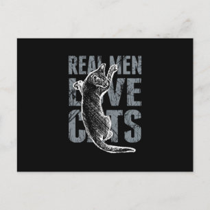 Real Manar Kärlek Cats i Distress Stil Vykort