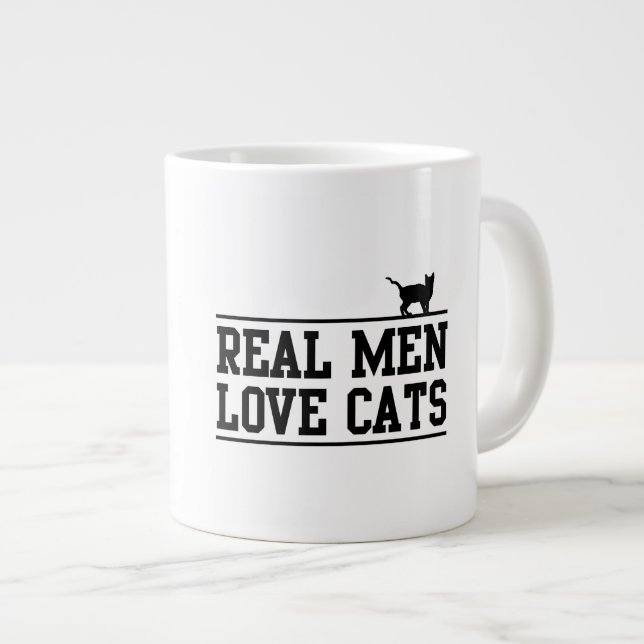 Real Manar Kärlek Cats Jumbo Mugg (Framsida höger)
