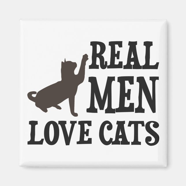 Real Manar Kärlek Cats Magnet (Framsidan)
