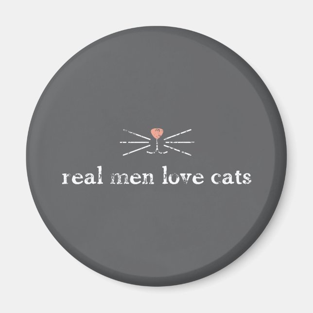 Real Manar Kärlek Cats Magnet (Framsidan)
