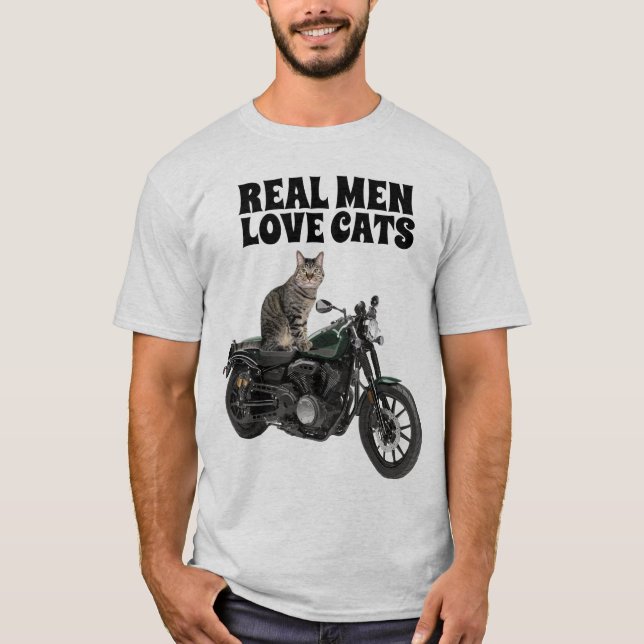 REAL MANAR KÄRLEK CATS MANAR CATS, CAT T-SHIRIRT T SHIRT (Framsida)