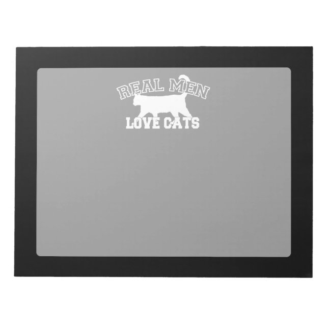 Real Manar Kärlek Cats Silhouette Anteckningsblock (Framsida)