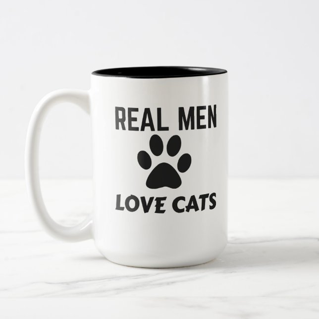 REAL MANAR KÄRLEK CATS Två-Tonad MUGG (Vänster)