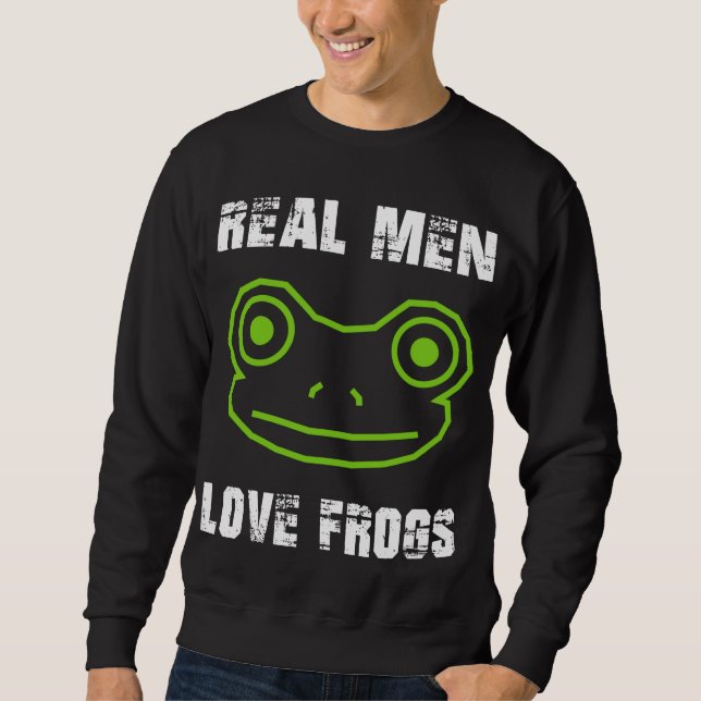 Real Manar Kärlek Frogs Lång Ärmad Tröja (Framsida)