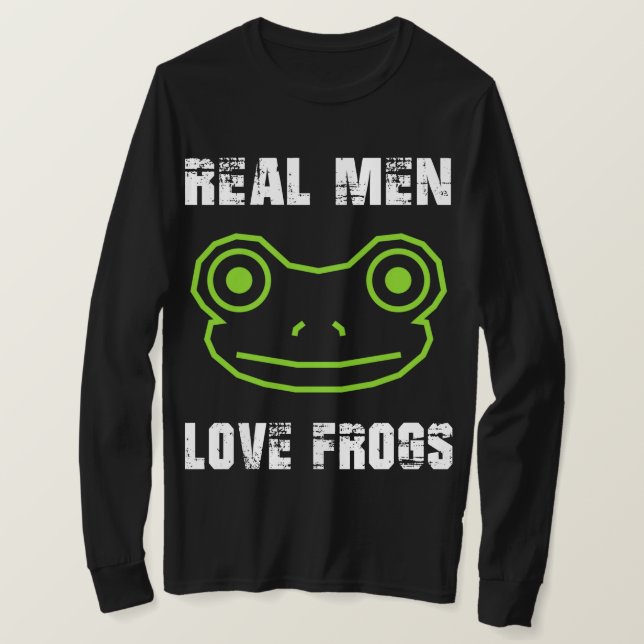 Real Manar Kärlek Frogs T Shirt (Design framsida)