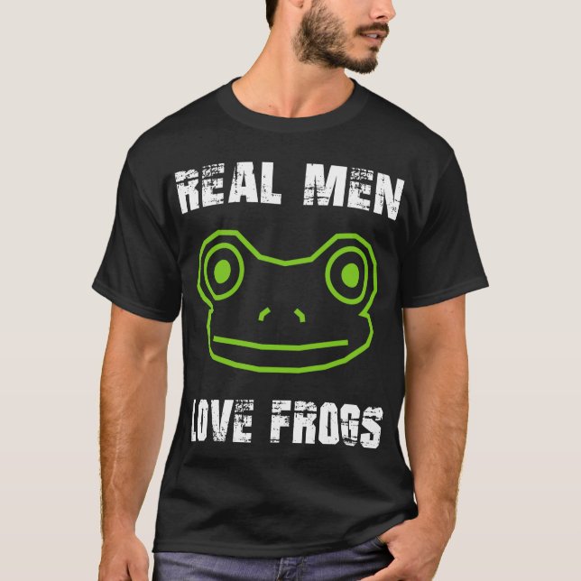 Real Manar Kärlek Frogs T Shirt (Framsida)