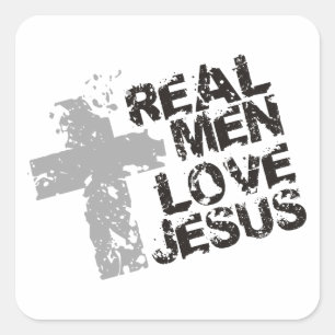 Real Manar Kärlek Jesus Fyrkantigt Klistermärke