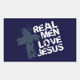 Real Manar Kärlek Jesus Rektangulärt Klistermärke