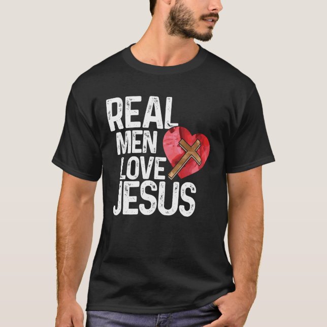 Real Manar Kärlek Jesus T Shirt (Framsida)