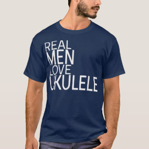Real Manar Kärlek Ukulele som säger Design Guitar T Shirt