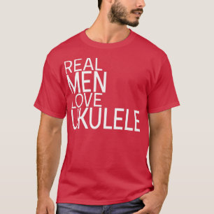 Real Manar Kärlek Ukulele som säger Design Guitar T Shirt