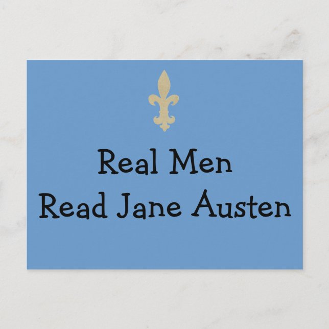 Real Manar...Läs Jane Austen Vykort (Framsida)