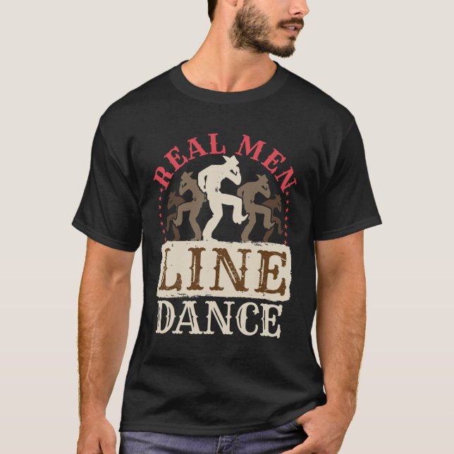 Real Manar Line Dance Land Dancing T Shirt (Framsida)