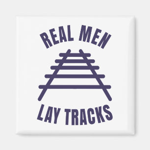 Real manar ljugit spårspår T-Shirt Magnet