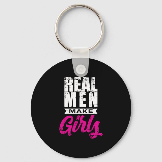 Real Manar-Makes Girl Far'Funny New Pappa Gift Shi Nyckelring (Framsida)