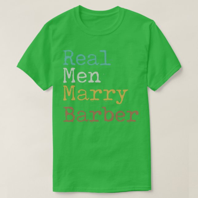 Real Manar Marry Barber T Shirt (Design framsida)