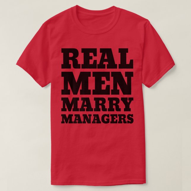 Real Manar Marry Managers Manager Make Premium T Shirt (Design framsida)