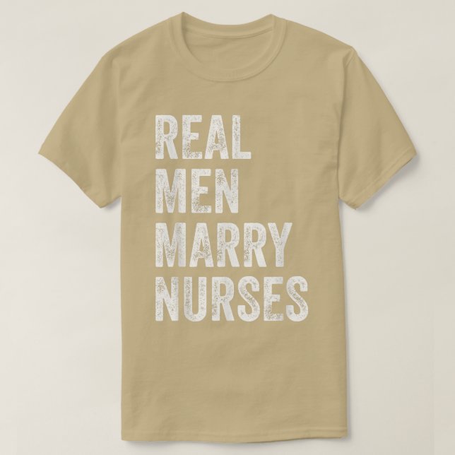Real Manar Marry Nurses Nurse Make Förlovning Wed T Shirt (Design framsida)