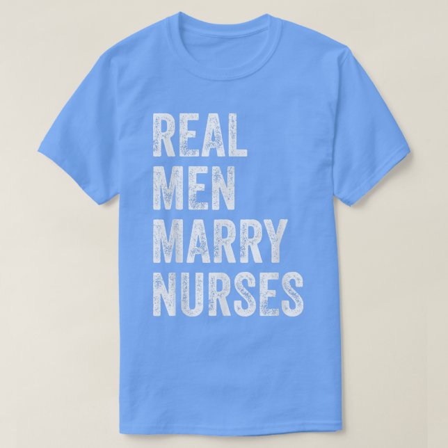 Real Manar Marry Nurses Nurse Make Förlovning Wed T Shirt (Design framsida)