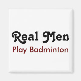 Real Manar Play Badminton Magnet