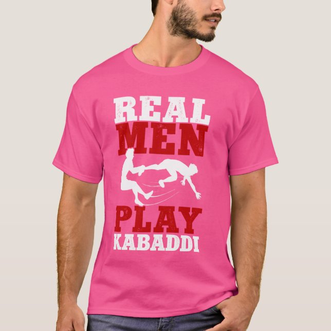 Real Manar Play Kabaddi Contact Team Sport Kabaddi T Shirt (Framsida)