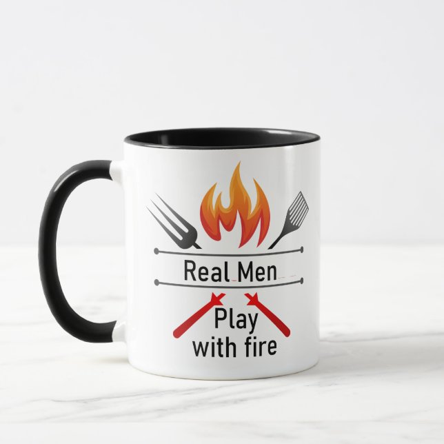 Real Manar Play med Fire Roligt BBQ-offert Mugg (Vänster)