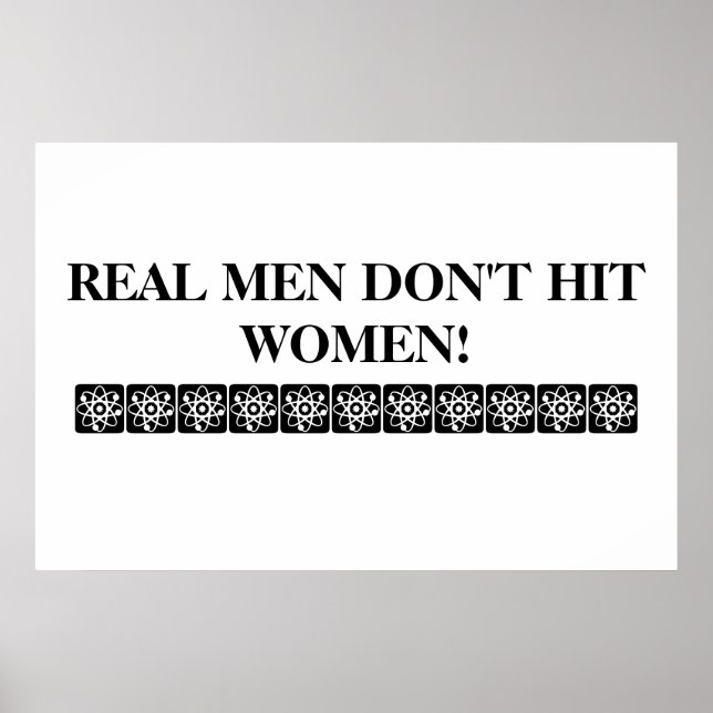 REAL MANAR POSTER INTE SLÅ KVINNOR! (Framsidan)