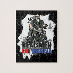 Real Manar Ride Amerikanska motorcyklar Jigszle Pu Pussel