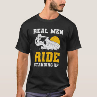 Real Manar Ride som står upp Jet Skickar T Shirt