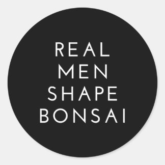 Real Manar Shape Bonsai Träd Gift Runt Klistermärke