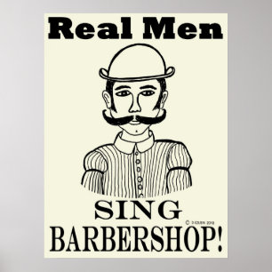 Real Manar Sjunga Barbershop Poster