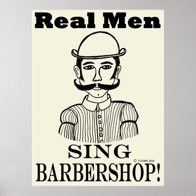 Real Manar Sjunga Barbershop Poster (Framsidan)