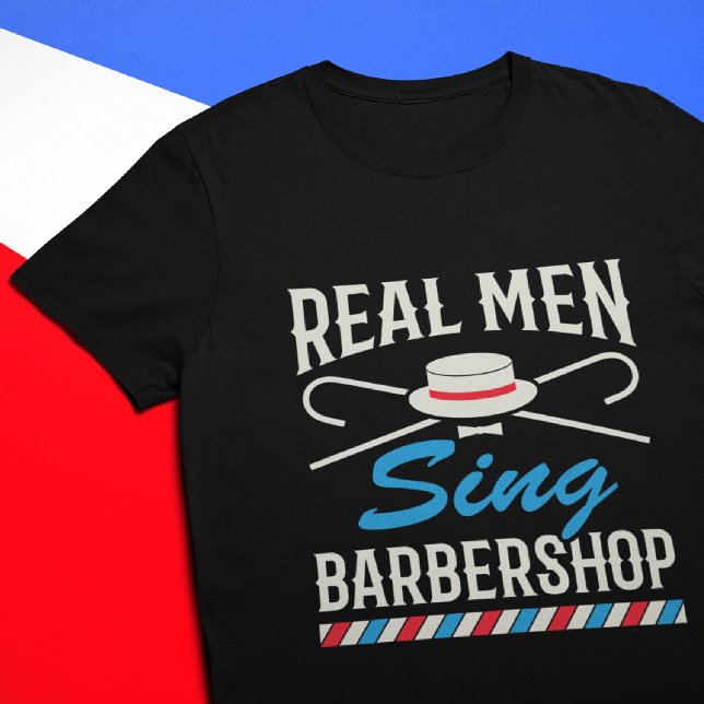 Real Manar Sjunga Barbershop Quartet Singer T Shirt (Skapare uppladdad)