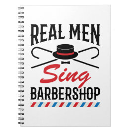 Real Manar Sjunga Barbershop Singer Singing Anteckningsbok