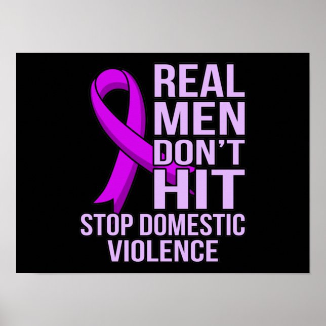 Real Manar Slått inte stopp för Domesticens våld Poster (Framsidan)
