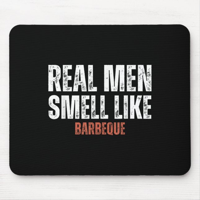 Real Manar Smell som Barbeque Funny Bbq Grilling Musmatta (Framsidan)