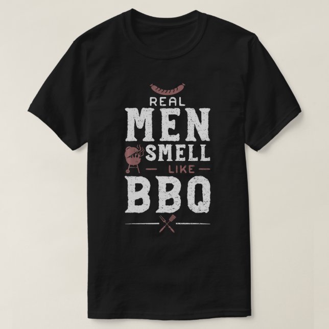 Real Manar Smell som BBQ Grilling T Shirt (Design framsida)
