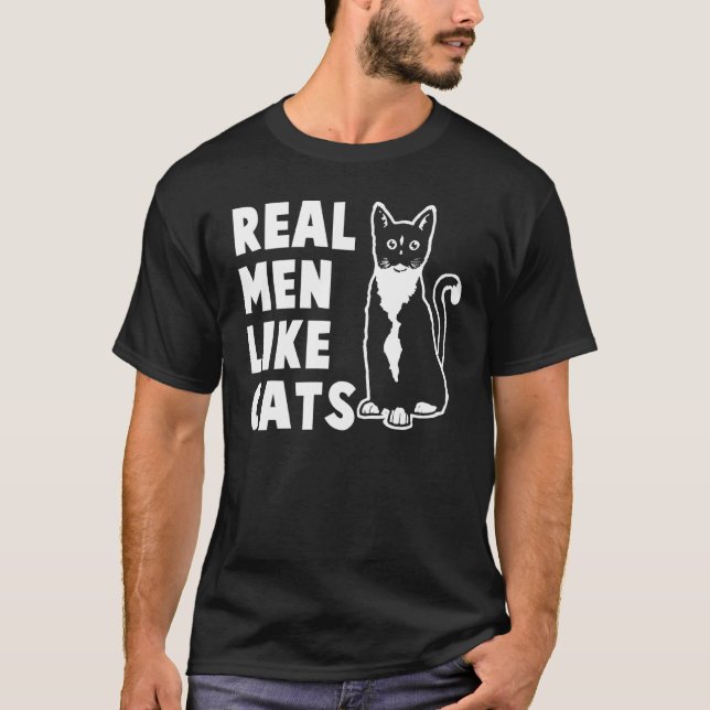 Real Manar som katter T Shirt (Framsida)