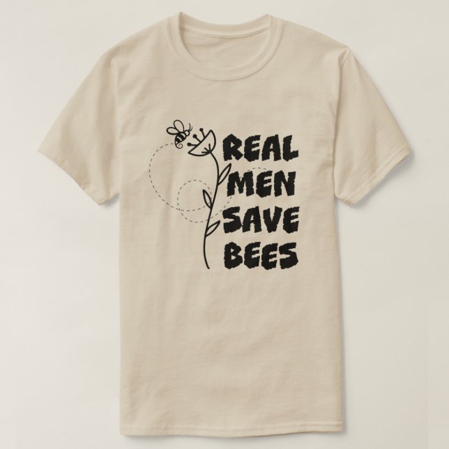 REAL MANAR SPARA BEES Conservation Beservation Beh T Shirt (Design framsida)