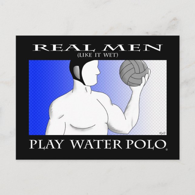 Real Manar: Spela Vatten Polo Vykort (Framsida)