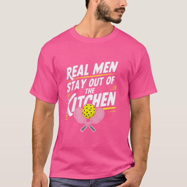 Real manar spelar pickleball t shirt (Framsida)