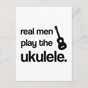 REAL MANAR SPELAR UKULELE VYKORT