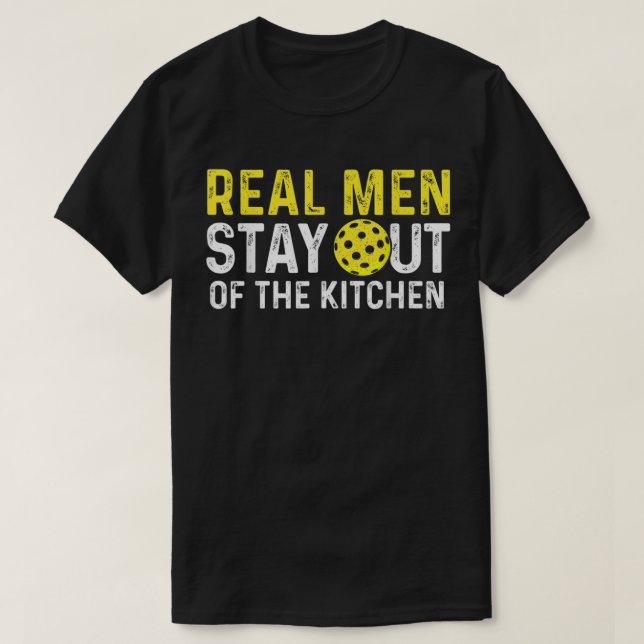 Real Manar stannar utanför köket T Shirt (Design framsida)