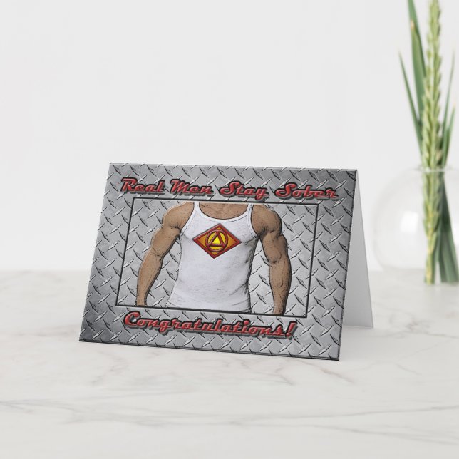 REAL MANAR STAY SOBER Security Recovery AA-kort Kort (Framsida)