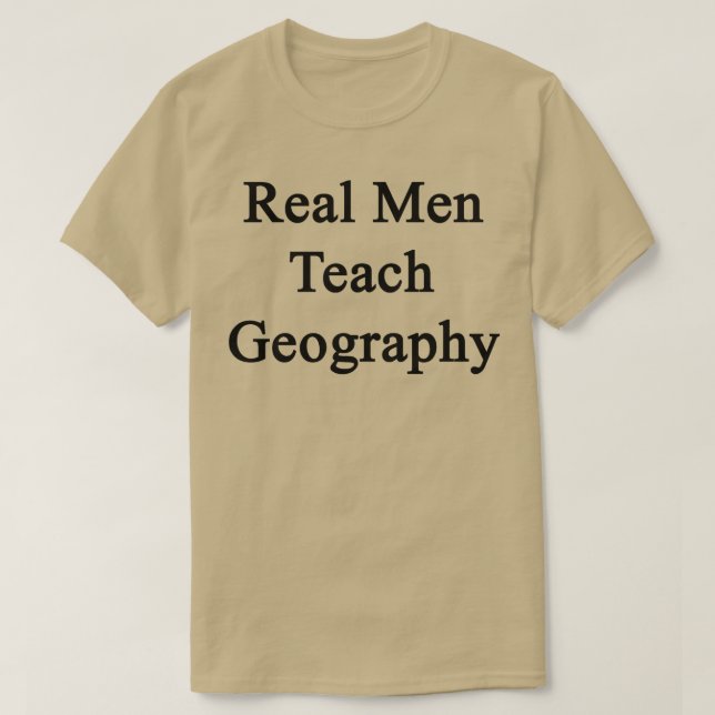 Real Manar Teach Geography T Shirt (Design framsida)