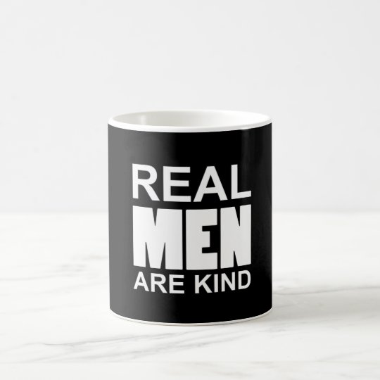 Real men are kind kaffemugg