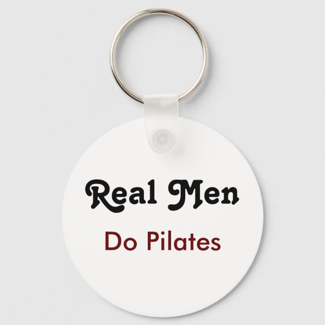 Real Men Do Pilates  Nyckelring (Framsida)