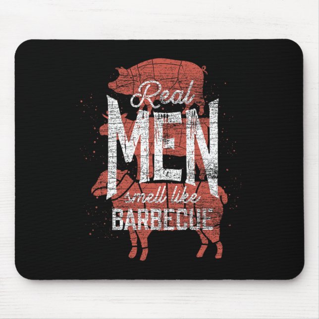 Real Men Smell Like Byrbecue Smoked Meat Men Gift  Musmatta (Framsidan)